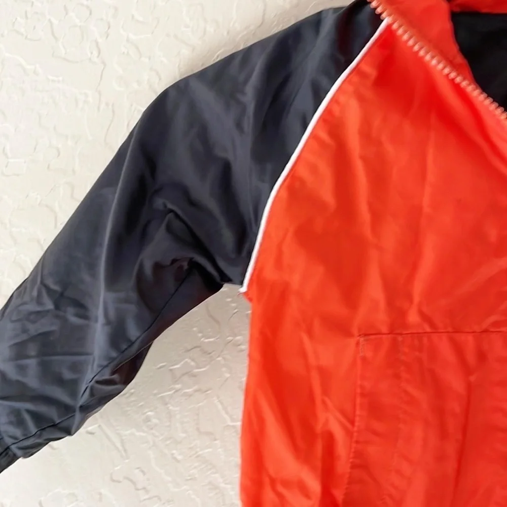 🌿Final Sale Beavers Orange &‎ Black Zipup Hooded Windbreaker Jacket